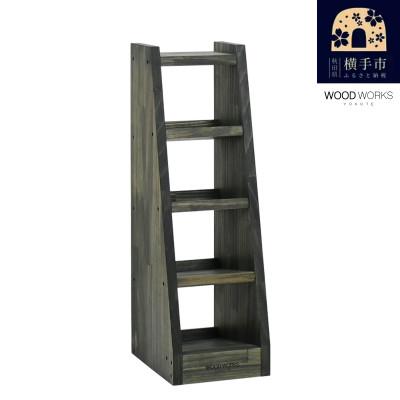 ふるさと納税 横手市 WOOD WORKS マガジン ( 弾倉 ) ラック 4段【本体:ミリタリーグリーン】
