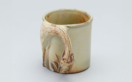 かしわ窯　動物マグカップ　キリン【1541751】