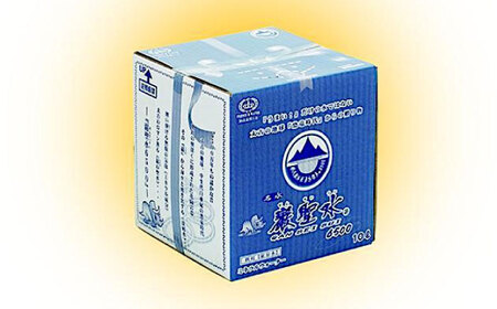 【全6回定期便】飲料 水 ミネラルウォーター 巌聖水6500 10L×2箱入り 広島県福山市/小林商事 ミネラルウォーター ペットボトル 10l 10リットル 保存用 備蓄 防災[BAEA022]