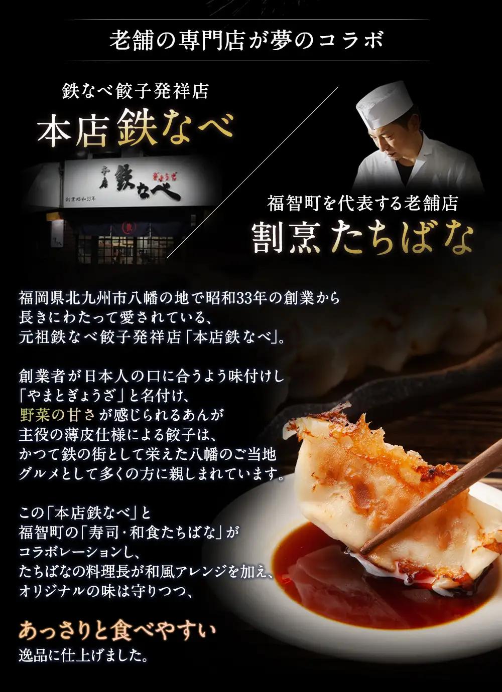 Z02-14 本店鉄なべ×割烹たちばな 餃子セット48個(オリジナル・しそ各24個)  餃子