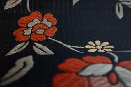 【E0-006】花ござラグ　「レガリア」　191cm×191cm