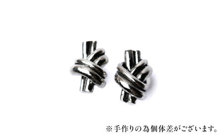 ロッソエブルー Knot pierce S シルバー 925 両耳用 結び スタッドピアス 岐阜市 / アフェクト[ANGT012]