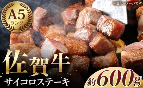 佐賀牛 ロース サイコロステーキ（約300g×2パック）【肉の三栄】霜降り サーロイン リブロース 肩ロース 牛肉 [HAA109]