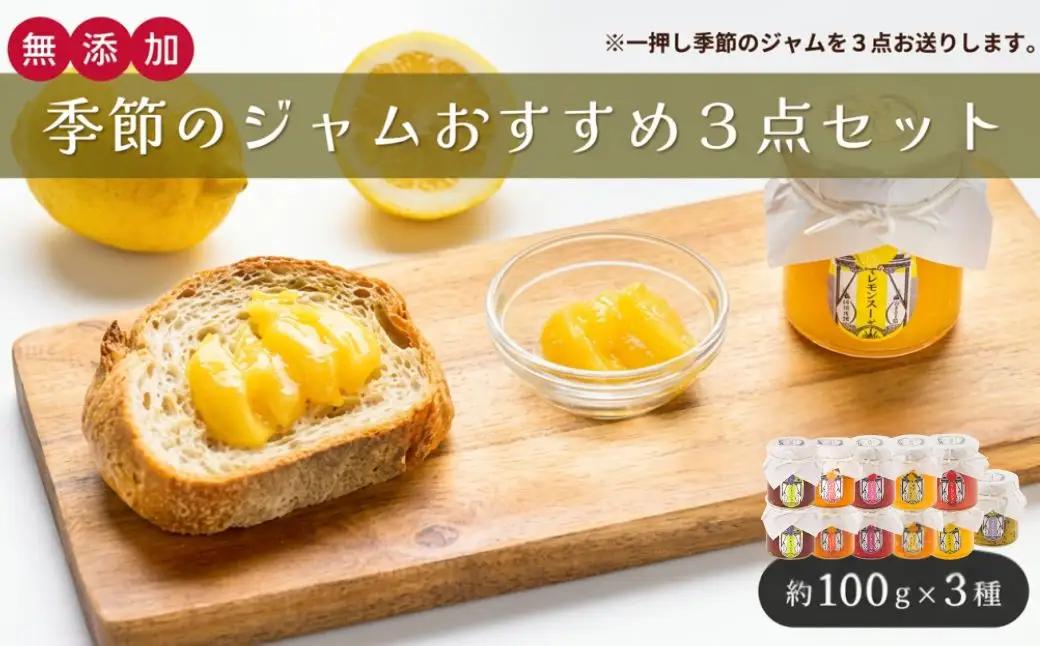 【ジャム】 《 期間限定 / 個数限定 》 イチオシ！ 季節のジャム おすすめ 3点 セット (全11種類)