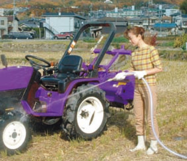 エンジンポンプ KM-25SR ハイデルスポンプ 口径25ミリ 2サイクル 三菱エンジン搭載 スタート名人 洗浄ホースセット付 [0844]_イメージ4