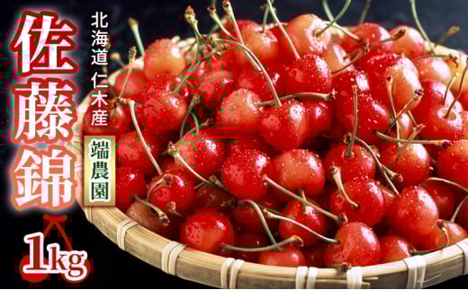 [先行受付] 北海道 仁木町産さくらんぼ 佐藤錦 1kg（500g×2パック） 北海道知事賞受賞農園 サクランボ チェリー 果物類 フルーツ デザート スイーツ 最優秀賞 おすすめ 美味しい [端農園]