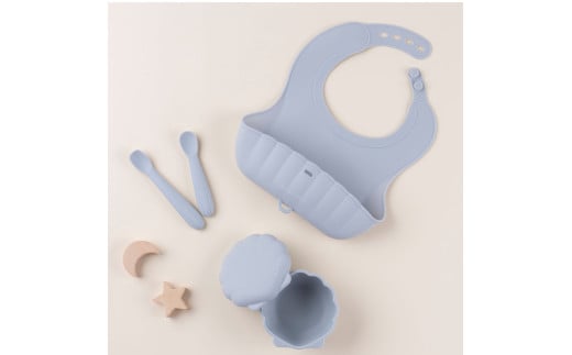 ケラッタ ベビー食器 4点セット（シーグラスブルー） | ケラッタ kerata 赤ちゃん ベビー 日用品 食器 ベビー食器 マタニティ 長野県 塩尻市