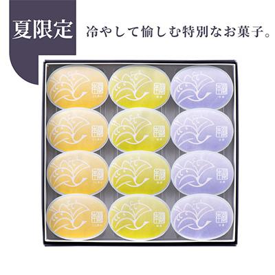 ふるさと納税 亀岡市 夏限定 本蕨12個入 こしあん/小倉/抹茶 3種類《京菓匠 鶴屋吉信》 |  | 01