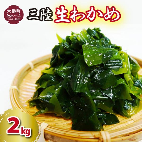 生わかめ 2kg（1kg×2パック）【3月末～4月発送】