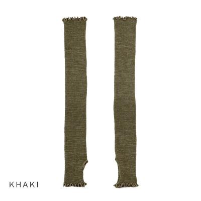 ふるさと納税 田原本町 アームウォーマー ニュアンスカラー カーキ