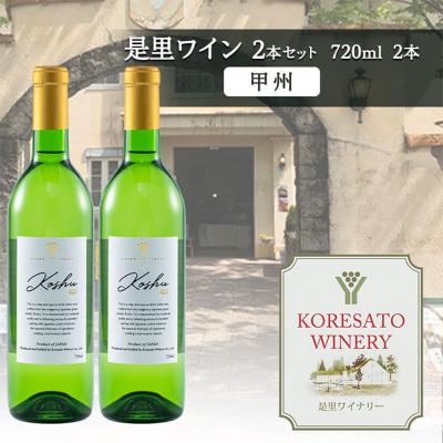 ふるさと納税 赤磐市 是里 ワイン 果実酒 甲州 720ml  2本[NO5765-1261]