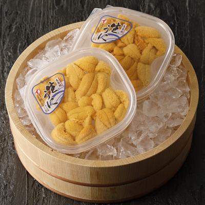 ふるさと納税 根室市 ムラサキウニ無添加塩水パック110〜120g×2P B-71023