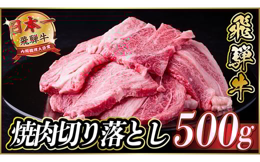 飛騨牛 焼肉切り落とし 約500g タレ付き 訳あり＜冷蔵便＞A4～A5等級 黒毛和牛_飛騨牛 黒毛和牛 焼肉 切り落とし 厚切り 肉厚 訳あり タレ付き 牛肉 和牛 美味しい お取り寄せ 岐阜県 送料無料【1543368】