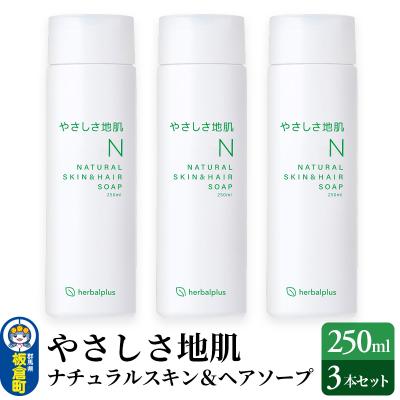 ふるさと納税 板倉町 やさしさ地肌 ナチュラルスキン&amp;ヘアソープ(3本セット)|13_log-090301
