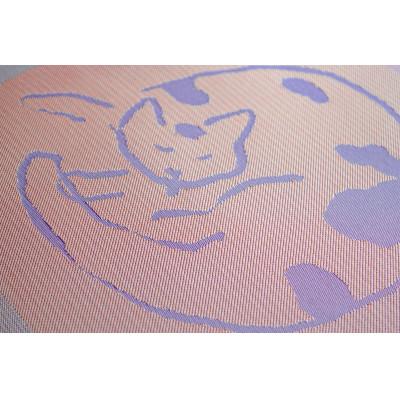 ふるさと納税 富士吉田市 小さな座布団 ひるねのねこシリーズ まる丸ねこ ピンク 茶席判 43x47cm 日本製 |  | 01