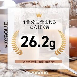 【ミルクティー風味】EZOBOLICプロテイン 3kgプロテインLG