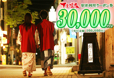 下呂温泉宿泊利用クーポン券（30,000円分）旅館 ホテル 宿泊券 旅行 温泉 3万円分（有効期限 発行日より3年間）【a001-2】