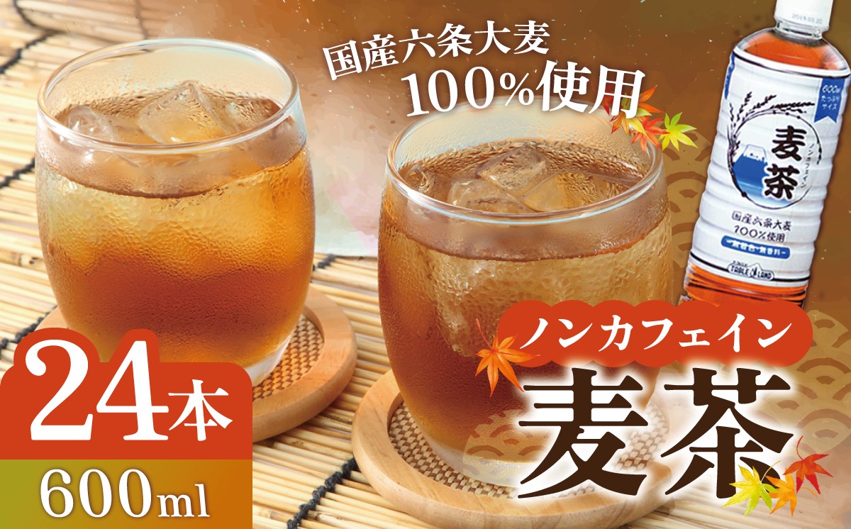 
                  【 スピード発送 】ノンカフェイン 麦茶 600ml×24本×1ケース 国産六条大麦100％使用 | お茶 茶 むぎちゃ ペットボトル 静岡県 小山町 麦茶
                
