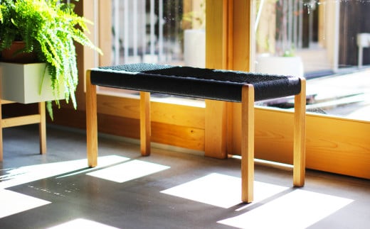 ベンチ【Sサイズ】オーク材　ブラック【ベンチ 椅子 イス いす 生活 暮らし お洒落 TKM FURNITURE 岡山県 倉敷市 おすすめ 人気】