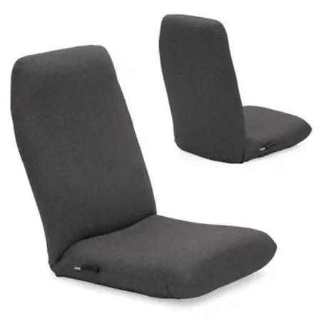産学連携　レバー式ハイバック座椅子　グレー_雑貨・日用品 椅子・チェア・ソファ 家具・インテリア _【1296949】