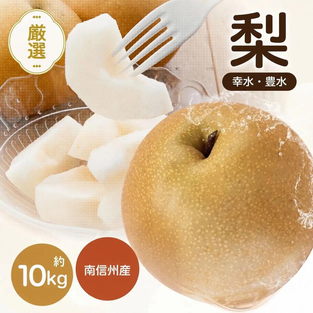 南信州産 梨 約10kg ＜ 幸水 ・ 豊水 ＞ いずれか1品種 おまかせ 【2026年8月中旬～発送】