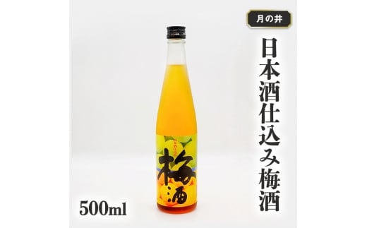 
日本酒 仕込み 梅酒 月の井 500ml 大洗 地酒 国産梅 低糖
