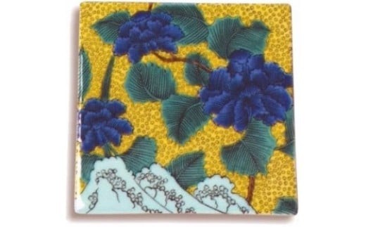 【お得な4枚】九谷焼スクエアプレート（古九谷） | 石川県 小松市 【打田平太郎商店】