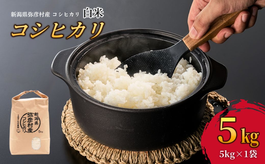 新潟県弥彦村石井農園 令和7年産コシヒカリ＜白米 5kg＞ | 新潟県 弥彦村