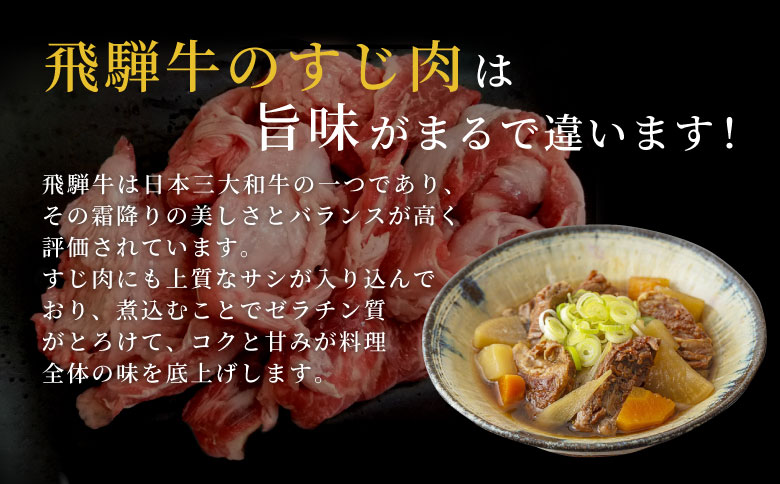 【最速発送】 数量限定 飛騨牛 すじ肉 400g A5 A4 国産 牛 冷凍 和牛 牛肉 スジ すじ 牛すじ 牛すじ肉 煮込み用 煮込み料理 煮込み 豪華 ギフト 贈答 にく お肉 肉 東白川村 岐阜