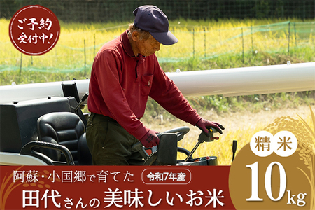 先行予約 令和7年産 11月出荷 田代さんの美味しいお米 10kg 精米