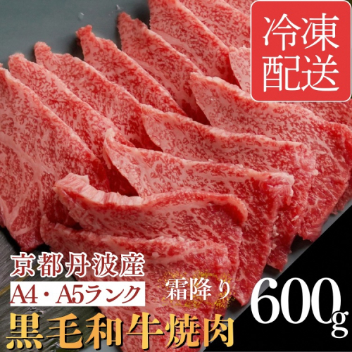 訳あり 京都産黒毛和牛(A4,A5) 焼肉 用 600g(通常500g+100g) 京の肉 ひら山 厳選≪生活応援 和牛 牛肉 亀岡牛 京都肉 国産 京都 丹波産 ふるさと納税牛肉≫