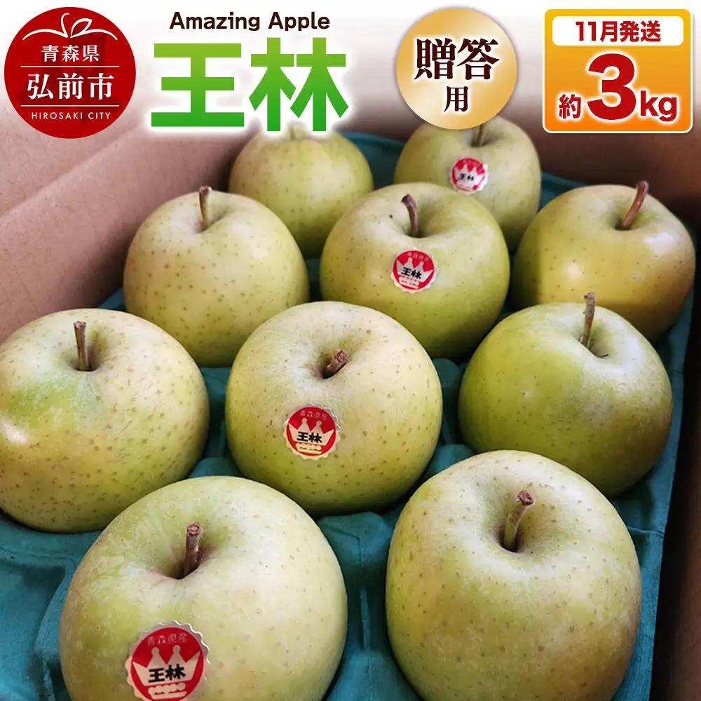 【26年11月下旬発送】りんご 王林【贈答用】約3kg