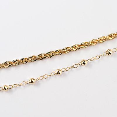 ふるさと納税 山梨県 【山梨県】【ジュエリー】K18 shiny rope/シャイニーロープ 2連ブレスレット |  | 02