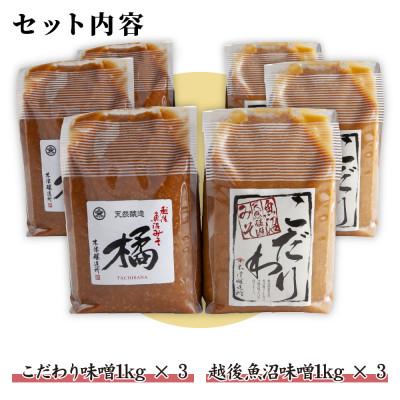 ふるさと納税 南魚沼市 新潟県 南魚沼産 こだわり味噌3kg & 越後魚沼味噌3kg 木津醸造所 食べ比べ セット |  | 03