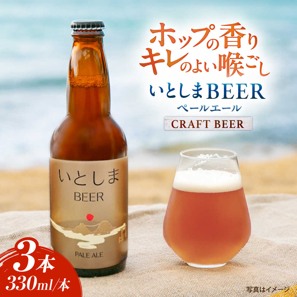 【ふるさと納税】【お中元対象】【お試しセット】 いとしまBEER (ペールエール) 330ml×3本 糸島市 / 蔵屋 クラフトビール ビール [AUA034] 常温1万円10000円