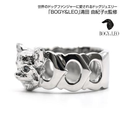 ふるさと納税 南アルプス市 純プラチナ製(Pt999) 『チワワ』ブラックダイヤ入りリング 19号 |  | 01