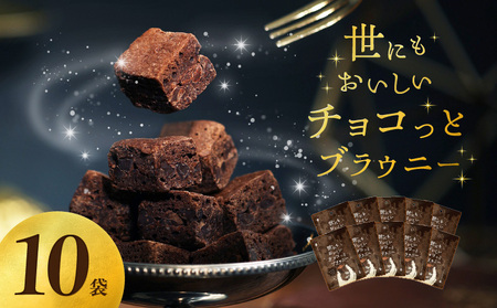世にもおいしいチョコっとブラウニー　チョコ ブラウニー 濃厚 本格的 オリジナルチョコ チョコチップ サンド チョコレート デザート CS-0004