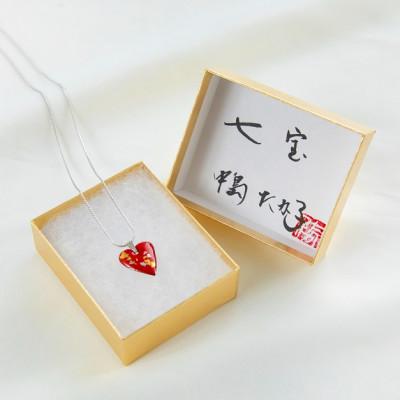 ふるさと納税 太田市 【七宝工芸家　中島たか子】七宝焼　赤いハートペンダント |  | 03