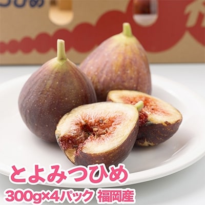 福岡限定!ブランドいちじく「とよみつひめ」約300g×4パック(大野城市)【配送不可地域：離島・北海道・沖縄・東北】【1083967】