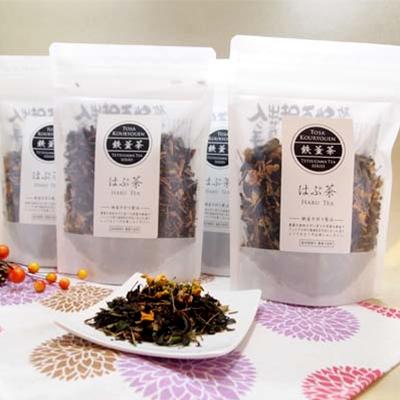 ふるさと納税 南国市 【産地直送手作り】高知県産はぶ茶セット〜昔ながらの鉄釜を使い職人が手炒りしてます〜【お茶セット】