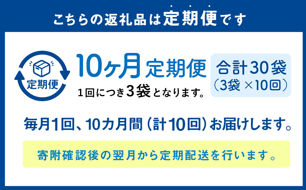 【1ヶ月毎10回定期便】 ザクザクおこめクッキー 計30個 （3個×10回） お菓子 おやつ クッキー
