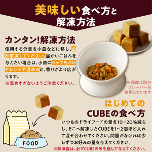 ペットフード　無添加ドッグフード・ブルズごはんCUBEタイプ(鹿肉)乳酸菌配合 〔Pf037〕
