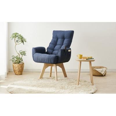 ふるさと納税 大河原町 回転ファブリックチェア FACN-KH ブルー 一人掛け アイリスオーヤマ [53753184] |  | 02