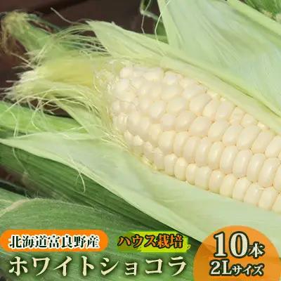 とうもろこし 富良野産 ホワイトショコラ 2Lサイズ とうもろこし【10本】