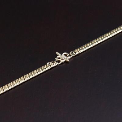 ふるさと納税 山梨市 K18百合の紋章ブレスレット【ダイヤ0.01ct・18cm】 |  | 01