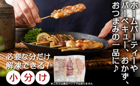 【お歳暮】職人串打ちの本格焼き鳥66本!!≪11月17日～12月21日お届け≫_MJ-3312-WG_(都城市) 焼鳥串 生冷凍串 冷凍生肉 もも 皮 手羽 小肉 砂肝 ぼんじり ねぎま ハラミ せせ
