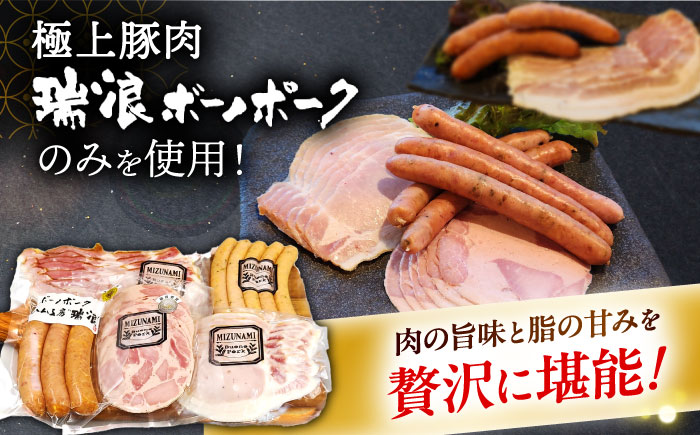 ハム・ソーセージ 瑞浪ボーノポーク お試し 5種セット 600g (冷凍) 瑞浪市 / きなぁた瑞浪 詰め合わせ ギフト [AZCI007]