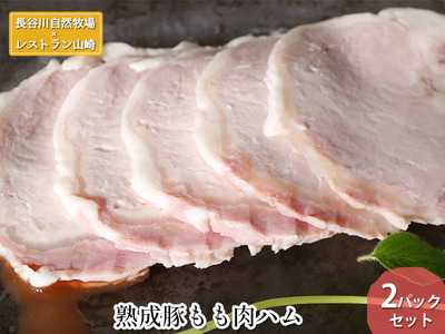 ハム 熟成豚もも肉 長谷川自然牧場 ハム【2パック】【冷凍】