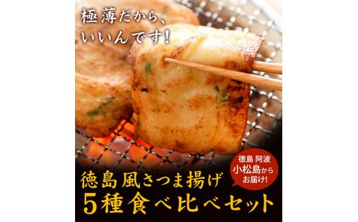 定期便 3回 練り物 食べ比べ セット 5種 20枚入り 徳島風 さつま揚げ おつまみ おかず おやつ 個包装 小分け