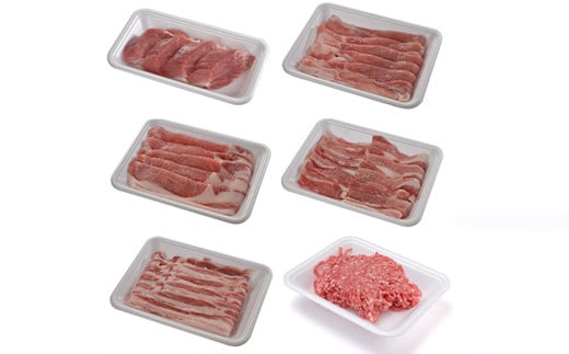 ≪希少なヒレ肉入り≫ 田んぼ豚セット 計1.2kg (200g×6種) 豚肉 肉 お肉 冷凍 にく 登米市産 ヒレ厚切り ロース バラ モモのスライス 肩焼肉用 ひき肉 【株式会社いなほ】tm269